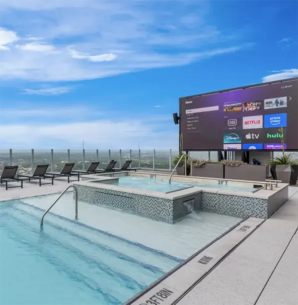 Watch the game high above the city