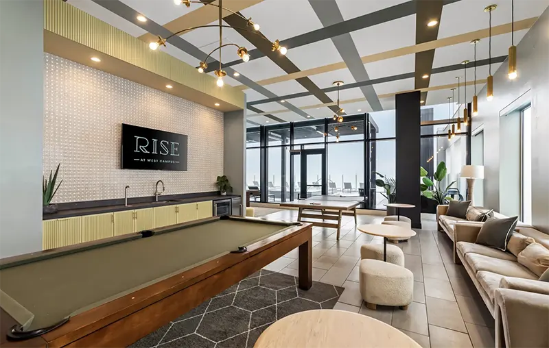 Exterior of Rise at West Campus